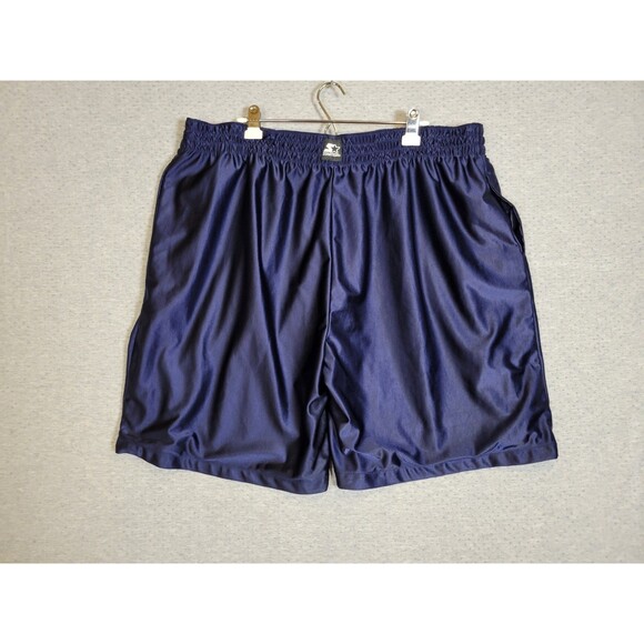 Starter Shorts Mens 3XL Dazzle Shiny Drawstring Navy Blue Gym Basketball Retro - Picture 4 of 13